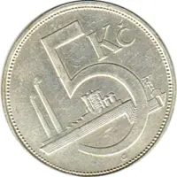 5 Korun, Tschechoslowakei, 1930