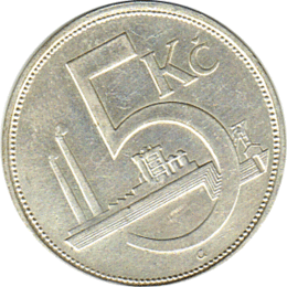 5 Korun, Tschechoslowakei, 1930