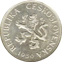 5 Korun, Tschechoslowakei, 1930