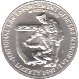 1 Dollar, USA 1997, Polizeidenkmal