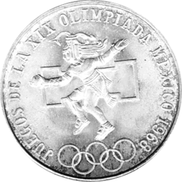 25 Pesos 1968 Mexico, Summer olympics 1968