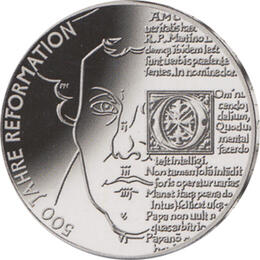 20 Euro Silber Gedenkmünze PP 2017 500 Jahre Reformation