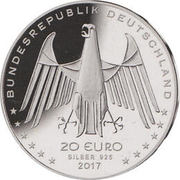 20 Euro Silber Gedenkmünze PP 2017 Laufmaschine Karl Drais