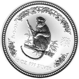 Lunar I Silbermünze Australien Affe 10 Unzen 2004 Perth Mint