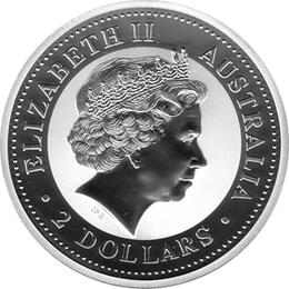 Lunar I Silbermünze Australien Maus 2 Unzen 2008 Perth Mint