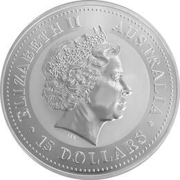 Lunar I Silbermünze Australien Hahn 1/2 Kilo 2005 Perth Mint