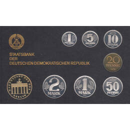 DDR KMS Kursmünzensatz PP 1989 Brandenburger Tor