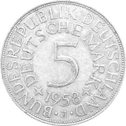 5 DM Silberadler 