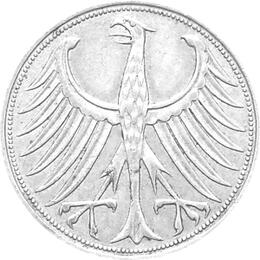 5 DM Silberadler 