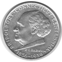 Halve Dollar 1936 Bridgeport 1/2 Silber Dollar