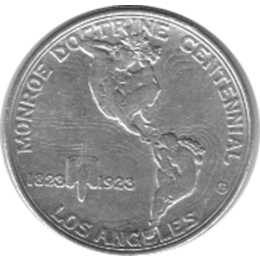 Halve Dollar 1923 Monroe Diktrin 1/2 Silber Dollar