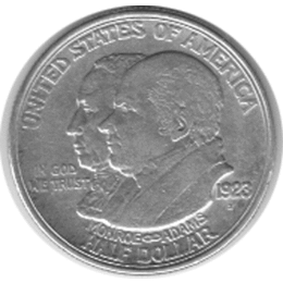Halve Dollar 1923 Monroe Diktrin 1/2 Silber Dollar
