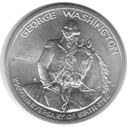 Halve Dollar 1982 Washington 1/2 Silber Dollar