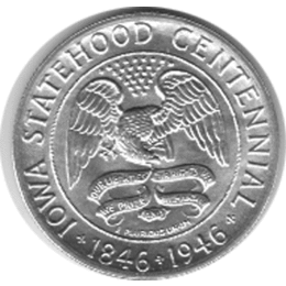 Halve Dollar 1946 Iowa 1/2 Silber Dollar