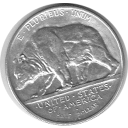 Halve Dollar 1925 Kalifornien 1/2 Silber Dollar