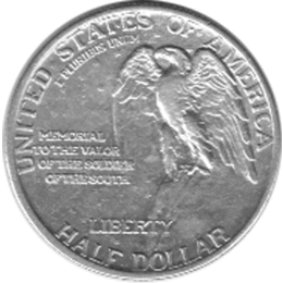 Halve Dollar 1925 Stone Mountain 1/2 Silber Dollar