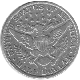 Halve Dollar 1914 Barber 1/2 Silber Dollar