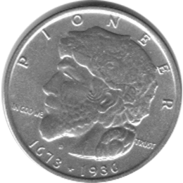 Halve Dollar 1936 Pioneer 1/2 Silber Dollar
