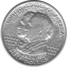 Halve Dollar 1921 Alabama 1/2 Silber Dollar
