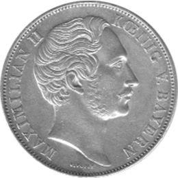 Bayern Ludwig I Zwei Gulden 1849