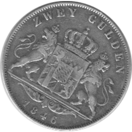 Bayern Ludwig I Zwei Gulden 1846