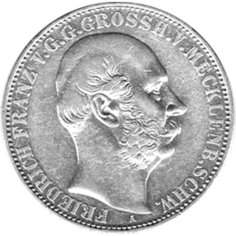 Deltdeutschland Taler Mecklenburg Schwerin Friedrich Franz 1864