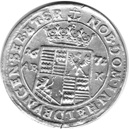 Altdeutschland 1/3 Taler 1671 Mansfeld Eisleben Johann Georg III