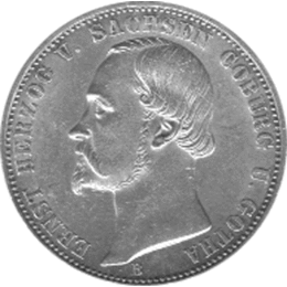 Altdeutschland Sachsen Coburg Gotha Herzog Ernst II 1869