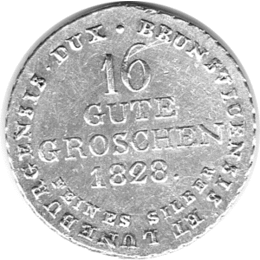 Braunschweig Lüneburg Georg IV 16 Gute Groschen 1828