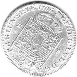 Braunschweig Calenberg Hannover Georg Ludwig 1/3 Taler 1706