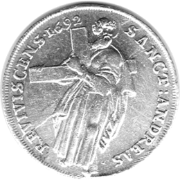 Braunschweig Calenberg Hannover Ernst August 1692 1/3 Taler HB 