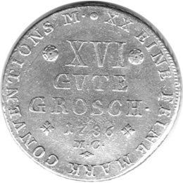 Braunschweig Wolfenbüttel 16 Gute Groschen Karl Wilhelm Ferdinand 1786