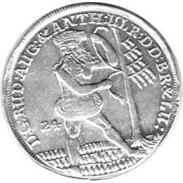 Braunschweig Wolfenbüttel 24 Mariengroschen 1697 Rudolph August Anton Ulrich 