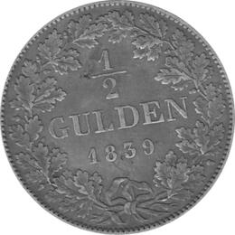 Bayern König Ludwig I 1/2 Gulden 1839