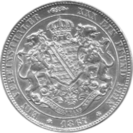 Altdeutschland Sachsen Vereinstaler 1876