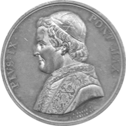 Vatikan Kirchenstaat Papst Pius IX Medaille ohne Jahr  