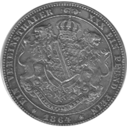 Altdeutschland Sachsen Vereinstaler 1864