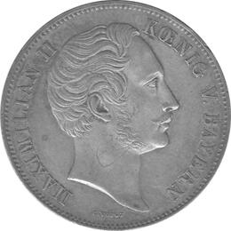Altdeutschland Bayern Maximilian Geschichtsdoppeltaler 1848