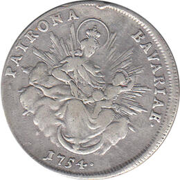 Bayern 1/2 Madonnentaler 1754