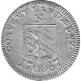 Altdeutschland Nürnberg 2 1/2 Kreuzer 1767 