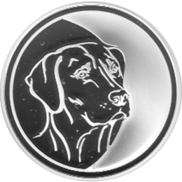 3 Rubel Silber 2006 Jahr des Hundes
