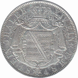 Sachsen 1848 Albertinische Linie Friedrich August II