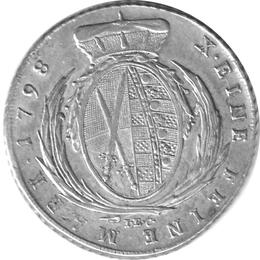 Sachsen Konventionstaler 1798 Friedrich August III