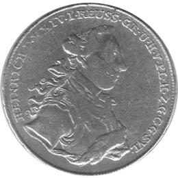 Reuss Jüngere Linie Ebersdorf Heinrich XXIV Taler 1765 