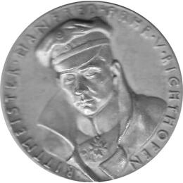 Preussen Richthofen Silber Taler Medaille 1918