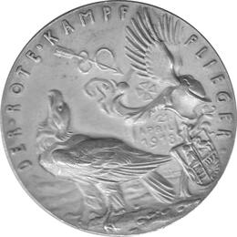 Preussen Richthofen Silber Taler Medaille 1918
