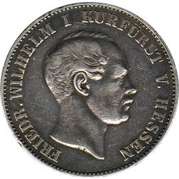 Altdeutschland Hessen Friedrich Wilhem Kurfürst 1865 