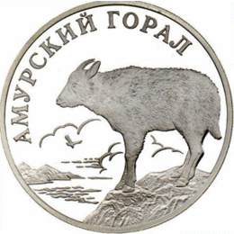 Rubel Silber Russland 2002 Amur-Langschwanz