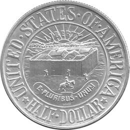 Halve Dollar 1936 New York County Maine 1/2 Silber Dollar