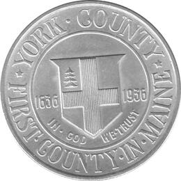 Halve Dollar 1936 New York County Maine 1/2 Silber Dollar
